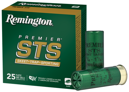 Remington Premier STS Target Loads STS12NH7, 12 Gauge, 2-3/4", 1-1/8 oz, 1235 fps, #7.5 Lead Shot, 25 Rds/Bx