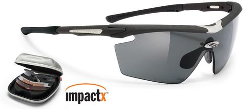 Rudy Project Genetyk Shooting Matte Black Frame Kit w/Impactx Photo Clear, Photo Red and Laser Black Lenses (SP118406S3)