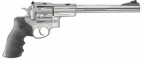 Ruger Super Redhawk Double-Action Revolver 5502, 44 Remington Mag, 9 1/2 in, Rubber Grip, Satin Stainless Finish, 6 Rd