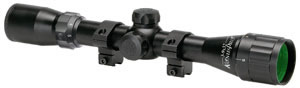 Konus KonusPro Rifle Scope 7267, 3x-9x, 32mm A/O Obj, 1 in Tube Dia, Black, 30/30 Engraved Reticle