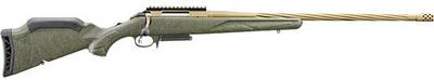 Ruger American II Predator Rifle 56914, 22 Creedmoor, 22" in Threaded, Green Splatter Gen II American Stock, Bronze Cerakote, 3+1