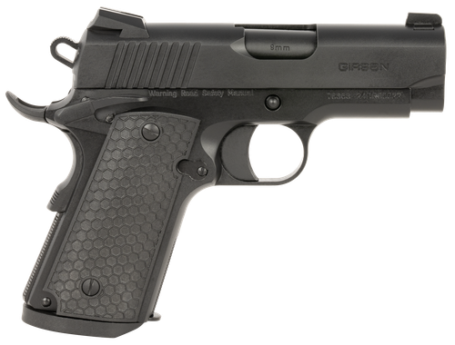 EAA MC1911 SC Untouchable Pistol 392065, 9mm Luger, 3.40in, Black Polymer Grips, Black Finish, 7 Rds