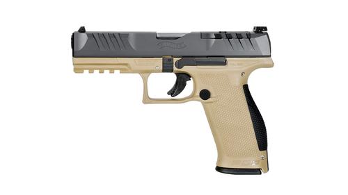 Walther PDP Full Size Optic Ready Pistol 2871891, 9mm, 4.5in, Tan Polymer Frame Grips, 10 Rds