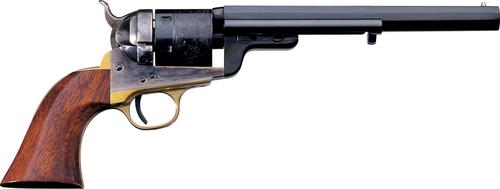 Uberti 1851 Navy Model Revolver U341360, 38 Special, 7.5", Walnut Stock, Brass Finish