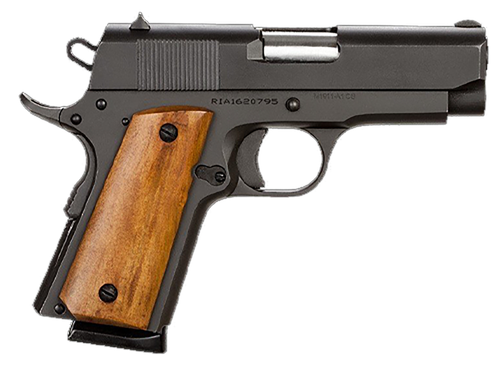 Rock Island Armory M1911A1 MA* Pistol 51416MA, 45 ACP, 3.50", Wood Grips, Black Parkerized Finish, 7 Rds