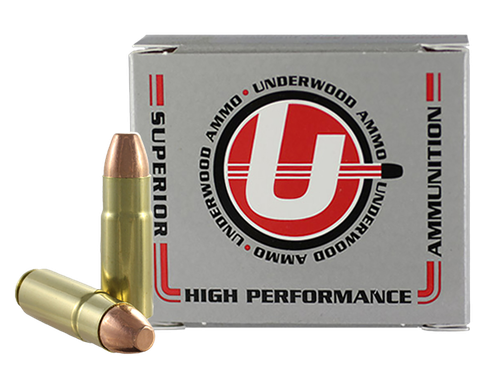 Underwood Rifle Ammunition UA461, 458 Socom, FMJ Flat Nose, 350 GR, 1620 fps, 20 Rds/bx