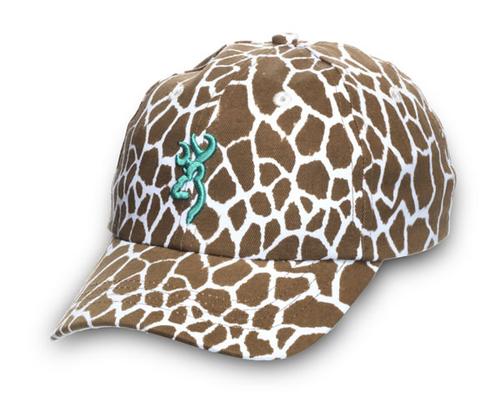 Ladies Safari Animal Print Cap 308343981, Giraffe/Aqua
