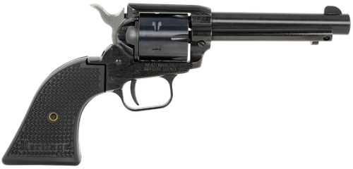 Heritage Rough Rider SAO Revolver RR22B4PG, 22 LR, 4.75", Black Polymer Grips, Black Finish, 6 Rds