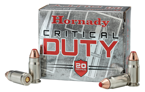 Hornady Critical Duty Pistol Ammunition 91296, 357 Sig, FlexLock, 135 GR, 1225 fps, 20 Rd/bx
