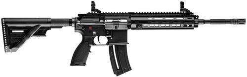 Heckler & Koch HK 416 Semi-Auto Rifle 81000401, 22 Long Rifle, 16.1", Retractable Synthetic Stock, Black Finish, 20 Rds