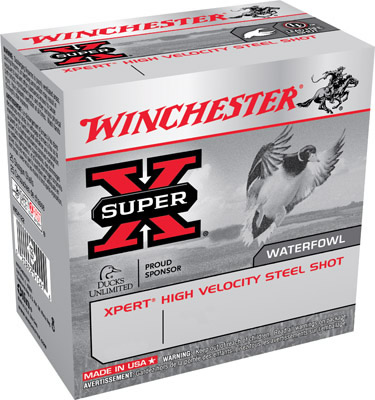 Winchester Xpert High Velocity Steel Shotshells WEX123H3, 12 Gauge, 3", 1-1/4 oz, 1400 fps, #3 Steel Shotshells Shot, 25 Rds/Bx