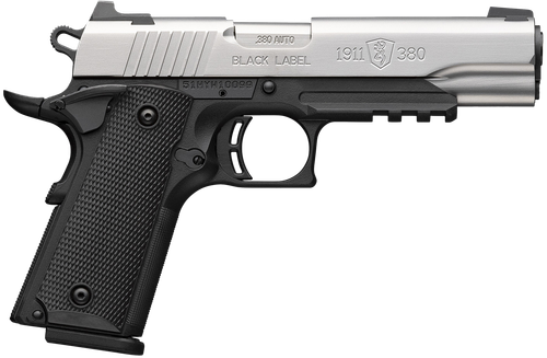 Browning 1911-380 Pistol 051120492, 380 ACP, 4.25in, Black Polymer Grips, Matte Black Finish, 8 Rds