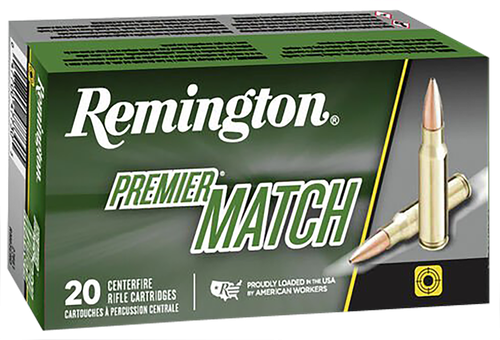 Remington Premier Match Rifle Ammunition RM300AAC6, 300 AAC Blackout, Open Tip Match, 125 GR, 2215 fps, 20 Rd/bx