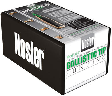 Nosler 6.5mm Caliber 140 Grain Ballistic Tip 50 Per Box (26140), Not Loaded