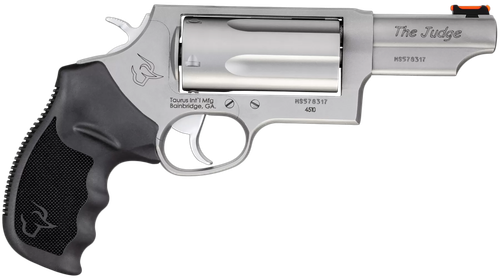 Taurus Judge 45/410 Tracker Pistol 2441039MAG, 410 GA / 45 Long Colt, 3 in, Ribber Grip, Matte Stainless Finish, 5 rd