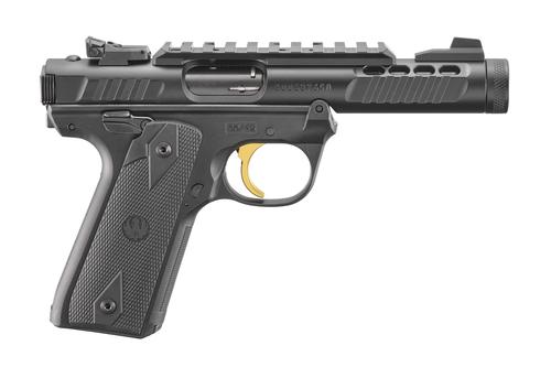 Ruger Mark IV 22/45 Lite Rimfire Pistol 43956, 22 LR, 4.4" Threaded, Black Anodized Finish, 10 Rd