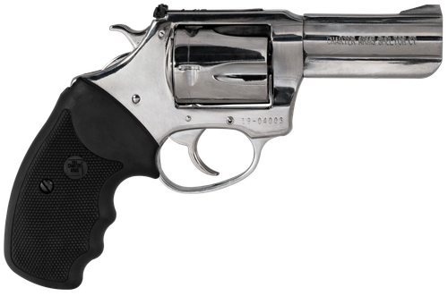 Charter Arms Mag Pug Revolver 73539, 357 Mag, 3", Black Rubber Grip, High Polished Stainless Finish, 5Rd