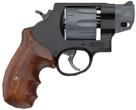 Smith & Wesson 327 Performance Center Revolver 170245, 357 Mag, 2", Finger Grooved Wood Grip, Matte Black Finish, 8Rd