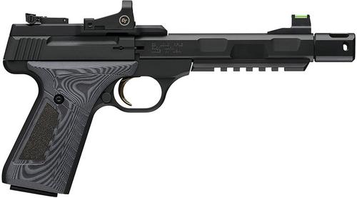 Browning Buck Mark Contour Pro Pistol 051596490, 22 LR, 5.9", Crimson Trace Re Dot, Black/Gray G10 Grips, 10 Rds