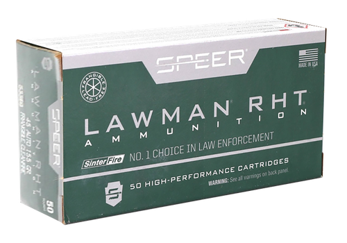 Speer Lawman RHT Handgun Ammunition 53395, 45 ACP, Frangible, 155 GR, 50 Rd/Bx