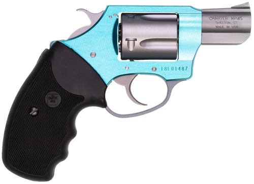 Charter Arms Undercover Lite Santa Fe Revolver 53860, 38 Special, 2", Black Rubber Grip, Turquoise Finish, 5 Rd