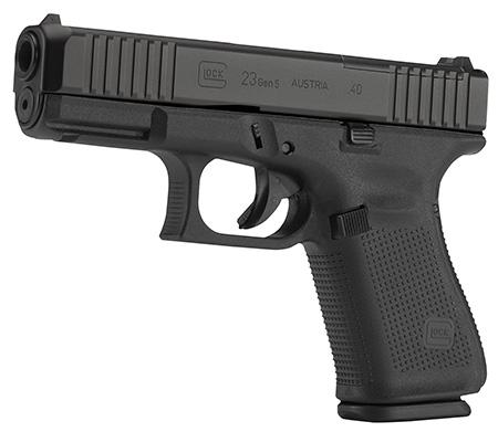 Glock G23 Gen5 Compact MOS Pistol PA235S203MOS, 40 S&W, 4.02", Modular Backstrap, Black Finish, 13 Rds