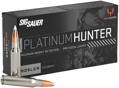 Sig Platinum Hunter Rifle Ammunition E3WMPH18020, 300 WM, 180 gr, 20 Rd/Bx