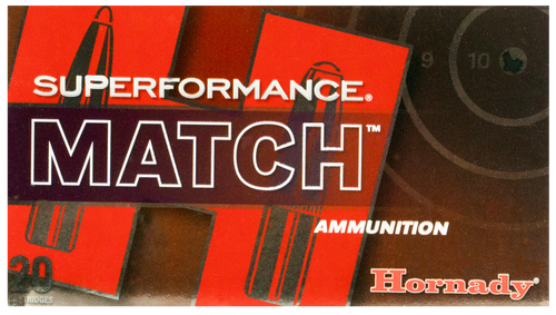Hornady Superforamnce Rifle Ammunition 80963, 308 Winchested, ELD Match, 168 GR, 2840 fps, 20 Rd/bx