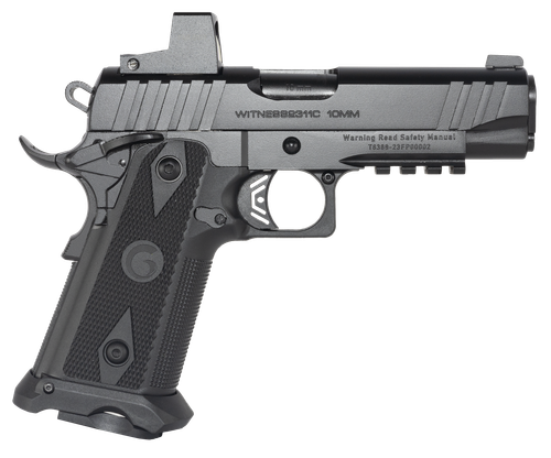 EAA Witness2311 Optic Ready Pistol 395000, 10mm Auto, 5in, Black Checkered Polymer Grips, Black Finish, 15 Rds