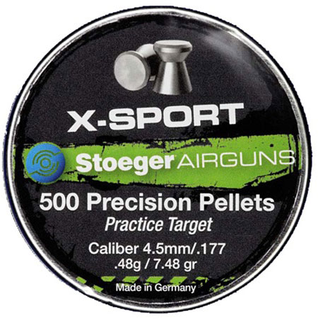 Stoeger X-Sport Pellets, .177 Cal / 4.5mm, 7.48 gr, 500 count (30371)