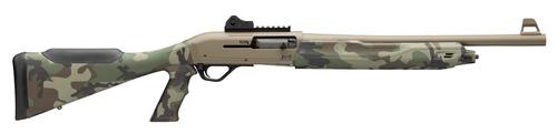 Winchester SX4 Extreme Defender Compact Shotgun 511321395, 12 Gauge, 18.50", 3" Chmbr, Fixed w/Pistol Grip Stock, Drilled & Tapped w/Picatinny Rail, Woodland Camo Finish