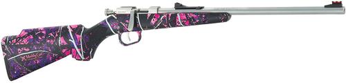 Henry Minibolt Single Shot Rifle H005MG, 22 LR, 16.25", Muddy Girl Camo Stock, Stainless Finish, 1 Rd