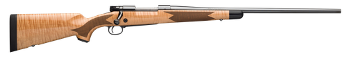 Winchester M70 Super Grade Maple Bolt Action Rifle 535218226, 270 Winchester, 24 in, AAA Maple Stock, Blued Finish