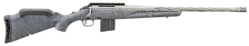Ruger American Gen II, Bolt Action Rifle, 350 Legend, 20" Cobalt Cerakote Threaded Barrel, Adjustable Gray Splatter Stock, 5 Rds, 46906