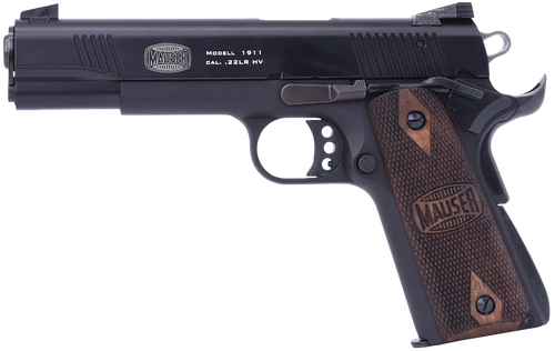FMK MAUSER MODELL 1911 Pistol 4110602, 22 LR, 5in, Walnut Grips, Black Finish, 10 Rds
