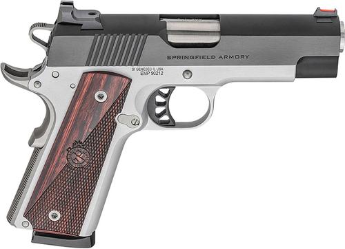 Springfield EMP Ronin Pistol PX9124L, 9mm, 4 in Bull, Wood Grip, Bitone Finish, 10 Rd