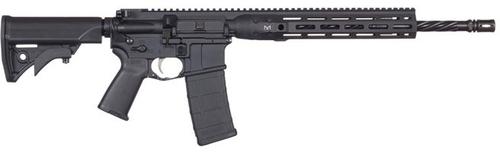 LWRC Individual Carbine Direct Impingement M-Lok Rifle ICDIR5B16ML, 5.56mm NATO, 16.1", LWRC Compact Stock, Black Finish