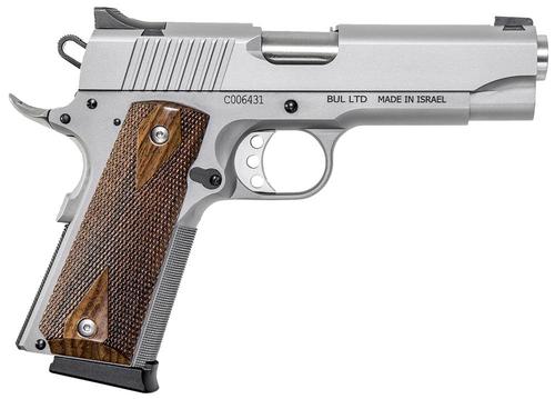 Magnum Research Desert Eagle 1911 C Pistol DE1911CSS, 45 ACP, 4.3", Wood Grips, Stainless Finish, 8 Rds