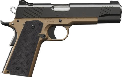 Kimber Custom LW MP Pistol 3000461, 9mm Luger, 5in, Black Textured Grips, Flat Dark Earth Finish, 9 Rds