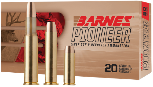 Barnes Pioneer Rifle Ammunition 32137, 30-30 Win, TSX Flat Nose, 150 gr, 2335 fps, 20 Rd/Bx