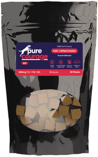 Pure Courage K9 CBD Soft Chew Chicken Treats for Pain (K9PAIN)