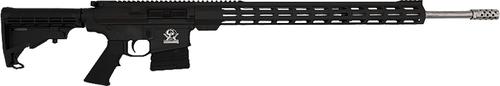 Great Lakes AR-10 Rifle GL10243SSBLK, 243 Win, 24", Black Hogue OverMolded Stock, 5 Rds