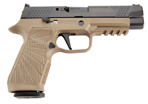 Wilson Combat P320 Pistol SIGWCP320F9TATC, 9mm Luger, 4.70in, Tan Polymer, Tan Finish, 17 Rds