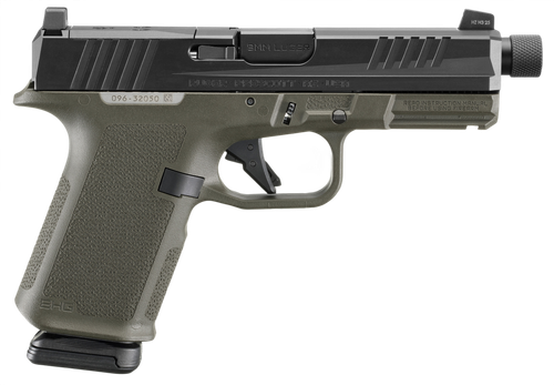 Ruger RXM Semi-Auto Pistol 19436, 9mm, 4.5", Magpul EHG OD Green Frame, Black FNC Nitride Slide, Optics Ready, Threaded, 15 Rd