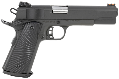 Taylors 1911 Tactical Pistol 230056, 10mm Auto, 5in, Black/Gray G10 Grips, Black Parkerized Finish, 8 Rds