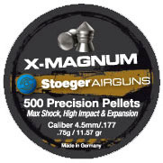 Stoeger X-Magnum Pellets, .177 cal / 4.5mm, 11.57 gr, 300 count (30369)