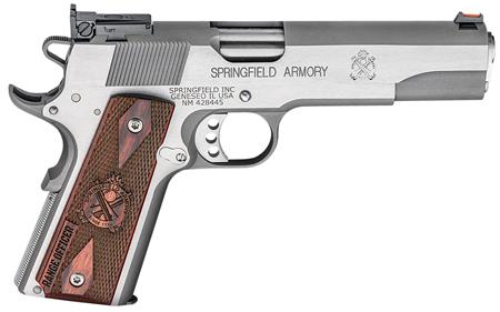 Springfield Range Officer 1911 Pistol PI9122LP, 9mm, 5.0", Cocobolo Grips, Stainless Finish, 9 Rds