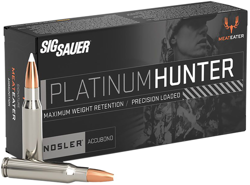 Sig Platinum Hunter Rifle Ammunition E3006PH18020, 30-06 Springfield, 180 gr, 20 Rd/Bx