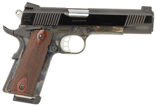 EAA Custom 1911 Government Pistol TGWGVCC45, 45 ACP, 5in, Walnut Grips, Color Case Finish, 7 Rds