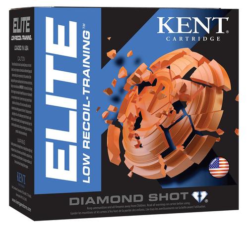 Kent Elite Low Recoil-Training Shotshells E12L248, 12 Gauge, 2-3/4", 1200 fps, #8 Steel Shot, 25 Rds/bx